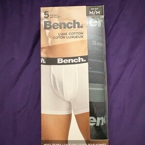 Bench Men's Luxe Cotton Boxer Briefs - Black and Gray